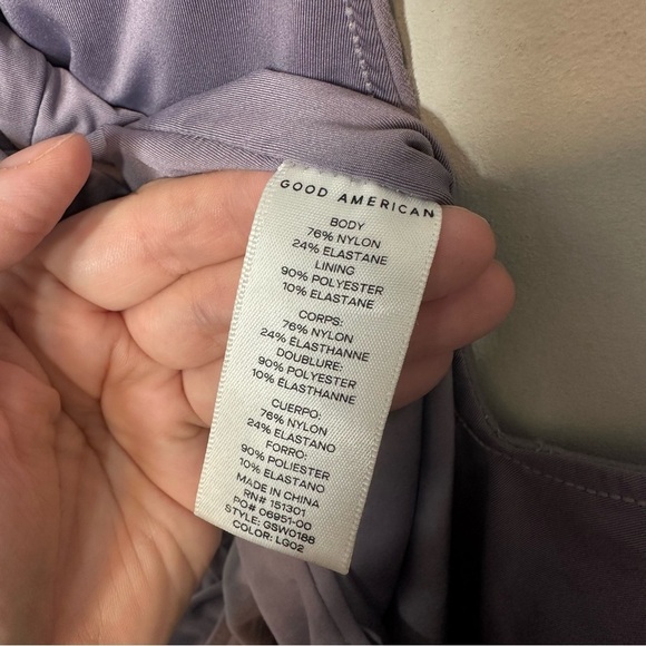 Good American Lilac One Piece Bodysuit - Picture 4 of 5